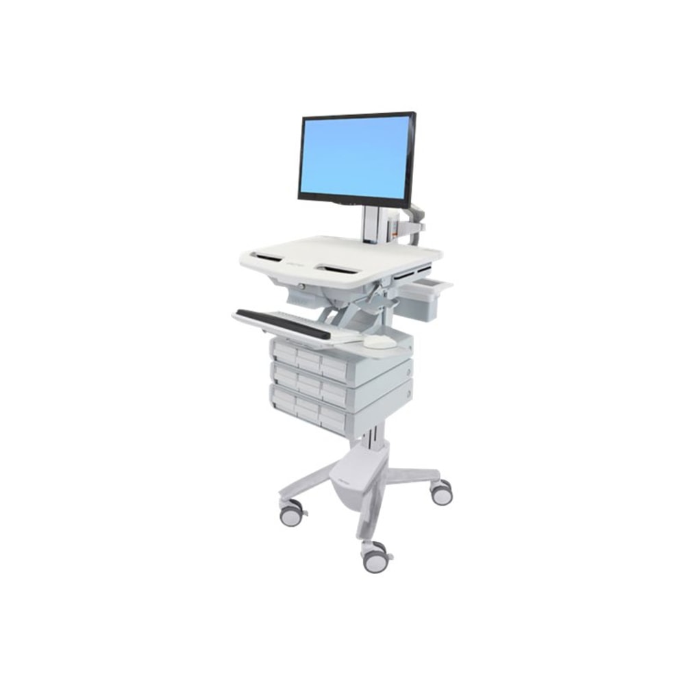 Ergotron StyleView Cart with LCD Pivot, 9 Drawers MPN:SV43-1390-0