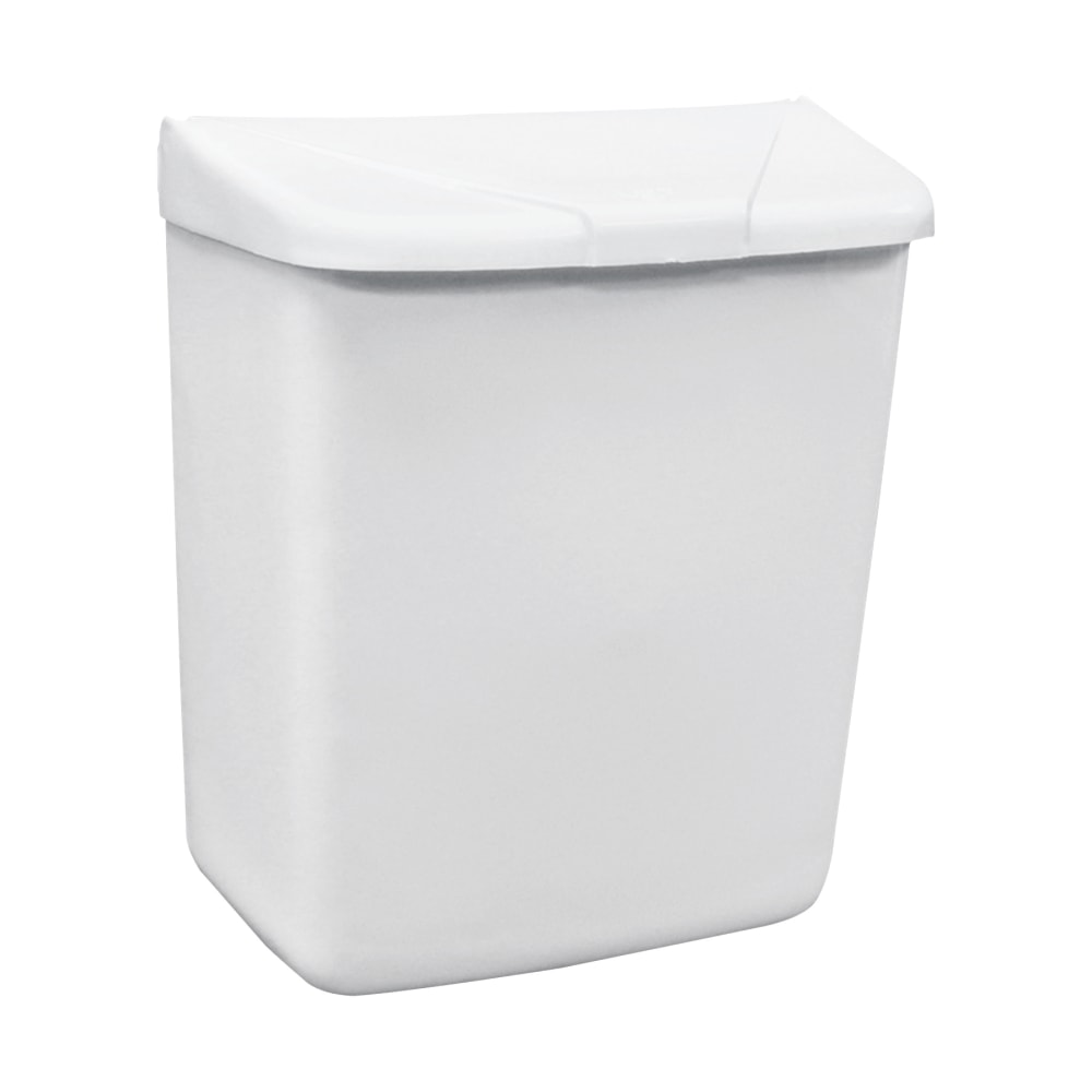 Hospeco Feminine Hygiene Waste Receptacle - ABS Plastic - White - 1 Each (Min Order Qty 3) MPN:250-201W