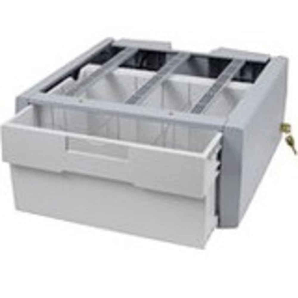 Ergotron StyleView Supplemental Storage Drawer, Single Tall - Mounting component (sliding drawer) - for cart - lockable - gray, white MPN:97-992