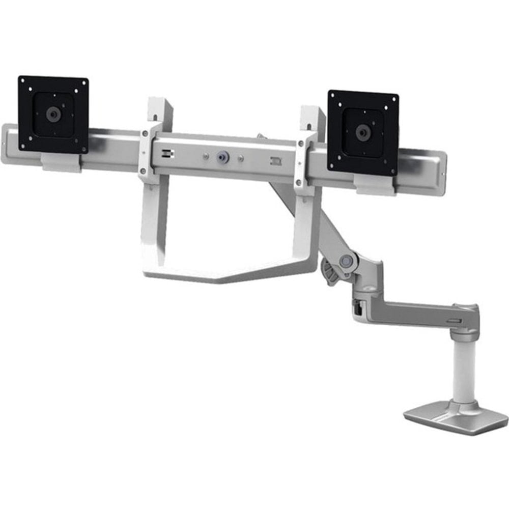 Ergotron LX - Mounting component (handle) - dual direct - white - arm mountable - for P/N: 45-489-216 MPN:98-037-062