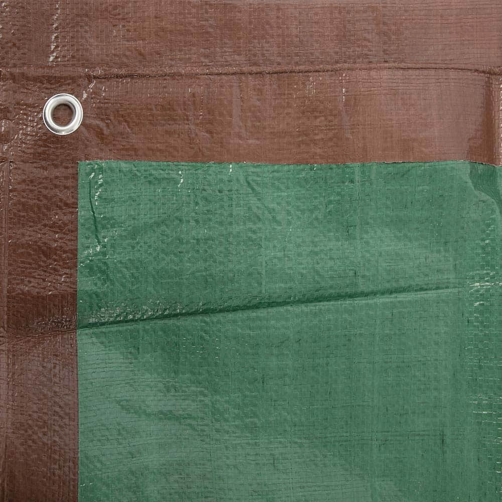 Tarp/Dust Cover: Brown, Polyethylene, 10' Long x 8' Wide MPN:57031