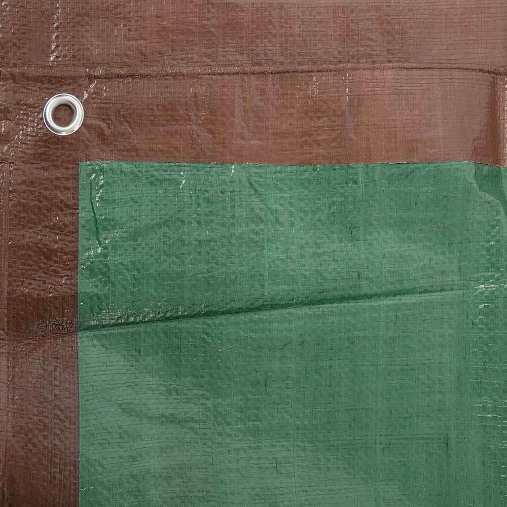 Tarp/Dust Cover: Brown, Polyethylene, 20' Long x 12' Wide MPN:57034