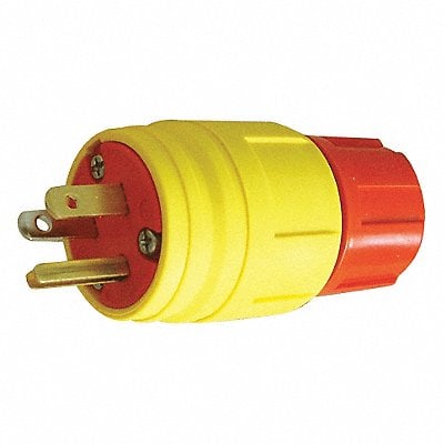 Plug Industrial 277VAC 15A L7-15P 2P 3W MPN:1524-PW6P-AM