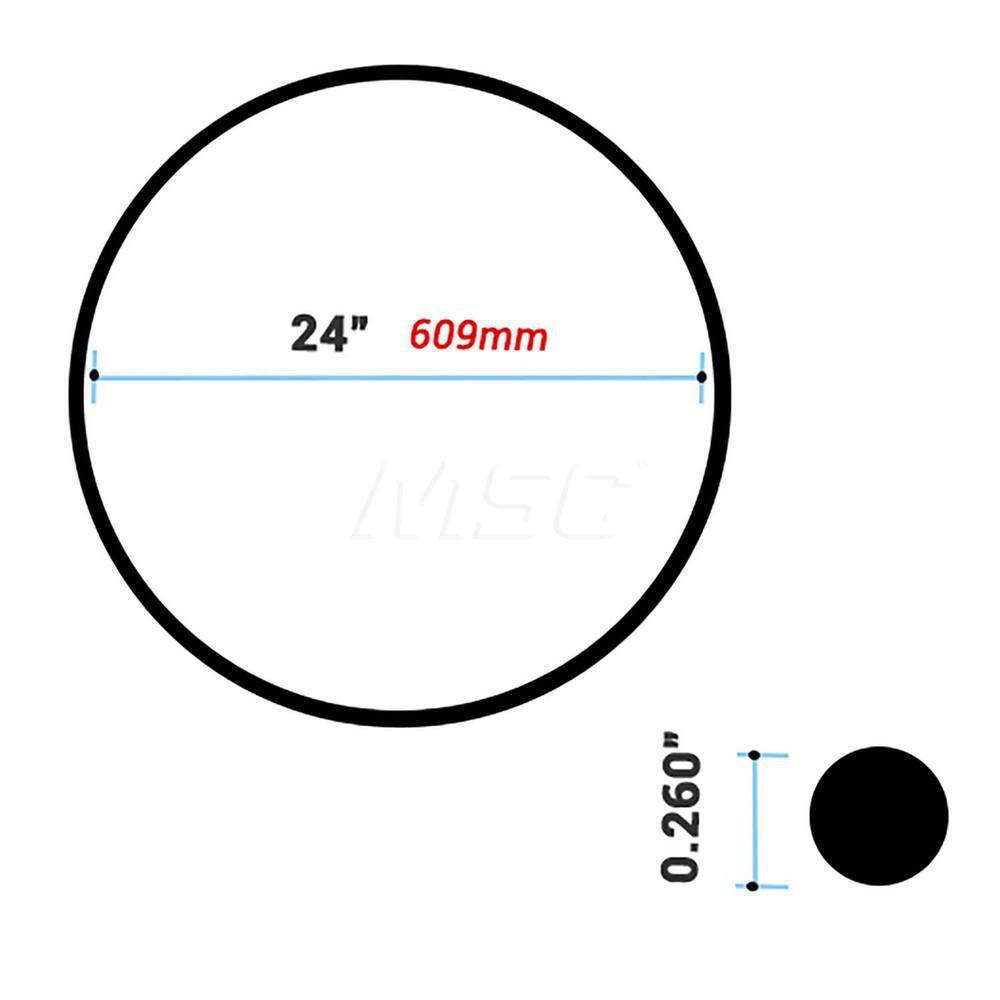 Tire O-Ring: Rubber, Use with Highway (JM Rim) MPN:OR-24JM-CASE