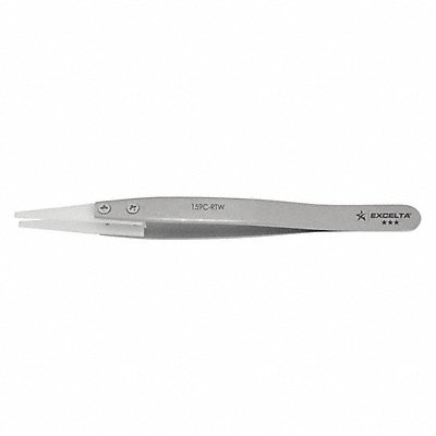 Tweezer 5 in White Delrin Str Replace MPN:159C-RTW