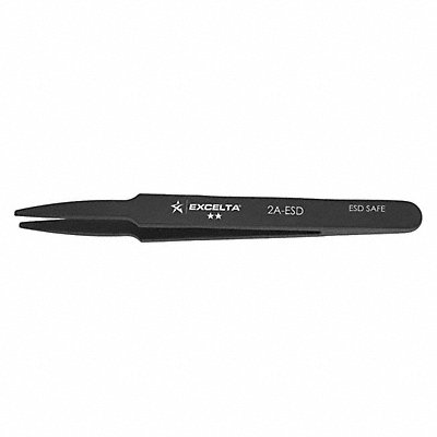 Tweezer 4.5 in Plastic Str Flat Point MPN:2A-ESD