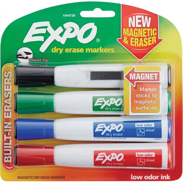 Dry Erase Markers & Accessories, Tip Type: Chisel  MPN:1944728