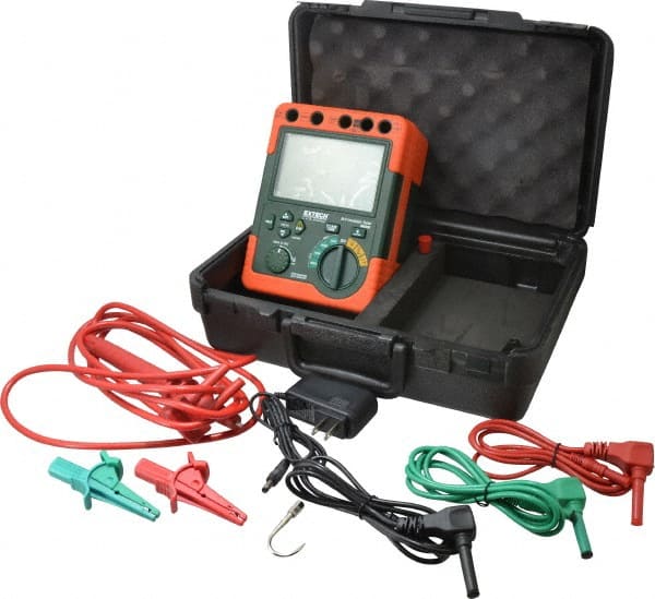 Digital LCD Display, 60,000 Megohm Electrical Insulation Resistance Tester & Megohmmeter MPN:380395