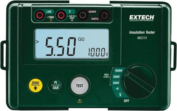 Digital LCD Display, 0.002 Megohm Electrical Insulation Resistance Tester & Megohmmeter MPN:MG310