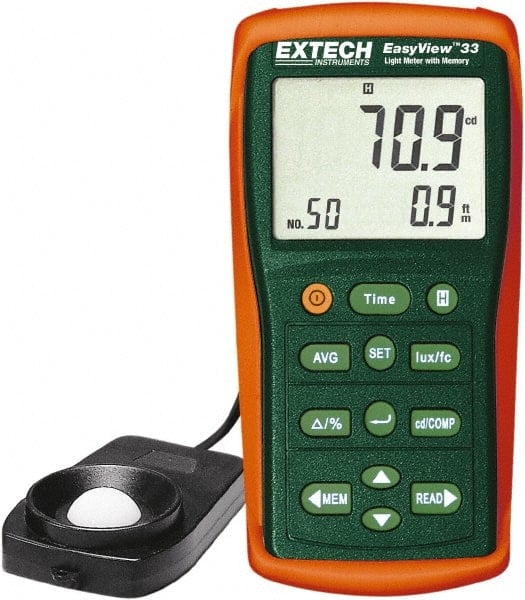 Light Meters, Compatible Lighting: Fluorescent, Sodium, Mercury, Tungsten MPN:EA33