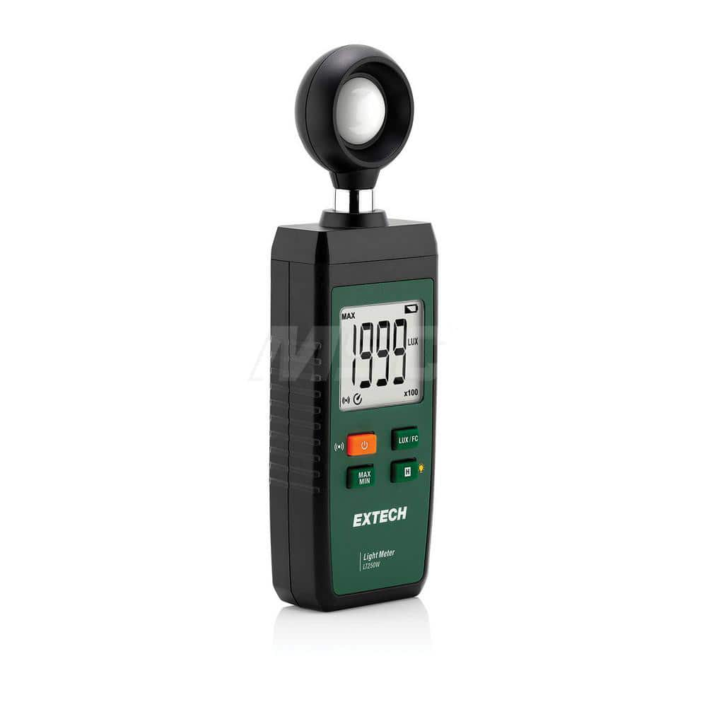 The LT250W is a compact light meter with Bluetooth. connectivity, which allows building and maintenance professionals to view and share light intensity data directly from a mobile device using the free ExView app. With the MPN:LT250W