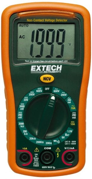 CAT III, Digital & Manual Ranging Multimeter: 600 VAC/VDC MPN:EX310