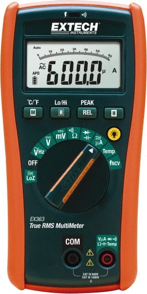 CAT IV, Digital & True RMS Multimeter: 1,000 VAC/VDC MPN:EX363