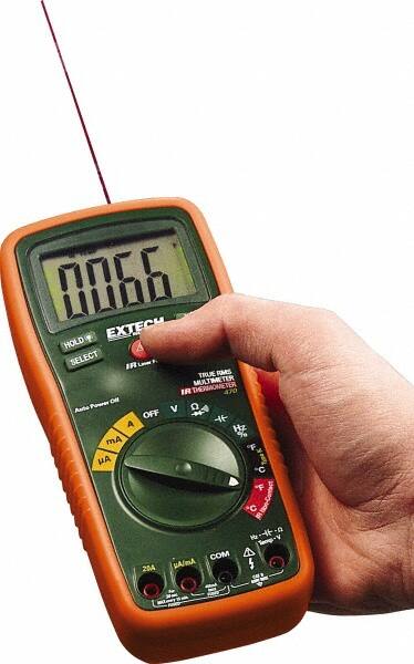 CAT II & CAT III, Auto Ranging Digital & True RMS Multimeter: 750 VAC, 1,000 VDC MPN:EX470A