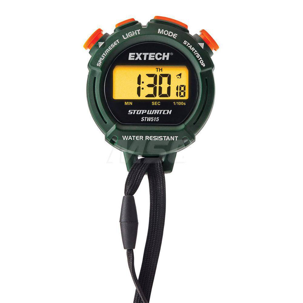 Stopwatches, Type: Digital Stopwatch, Accuracy: +/-3, Power Source: Battery, Elapsed Time: Yes, Snooze Alarm: Yes, Split Time: Yes, Water-resistance: Yes MPN:STW515