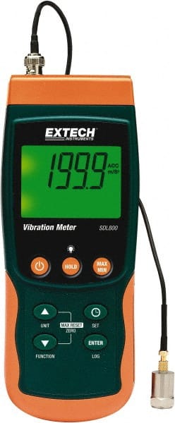 10Hz to 1kHz (mm), LCD Vibration Meter Datalogger MPN:SDL800