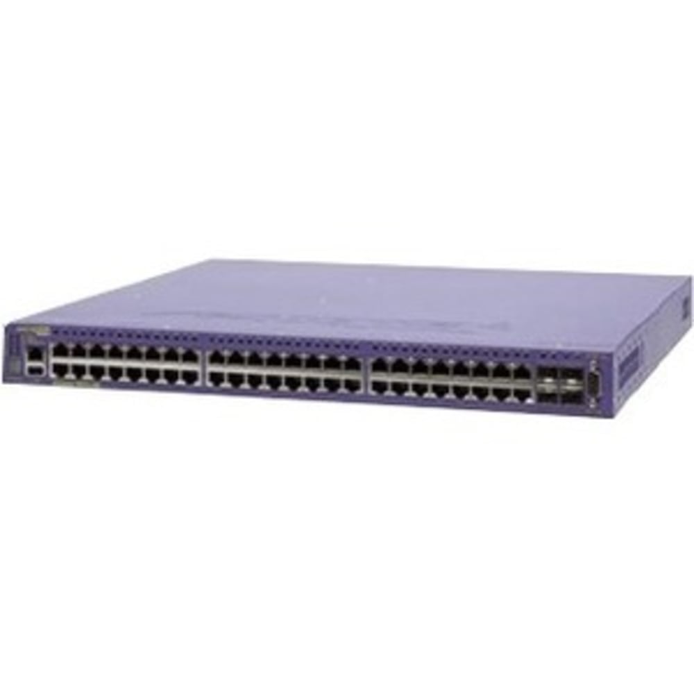 Extreme Networks ExtremeSwitching X460-G2 Series X460-G2-48p-10GE4 - Switch - managed - 48 x 10/100/1000 (PoE+) + 4 x 1 Gigabit / 10 Gigabit SFP+ - rack-mountable - PoE+ MPN:16704