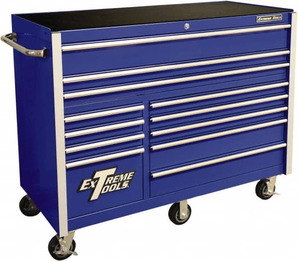 Aluminum & Steel Tool Roller Cabinet: 12 Drawers, 48