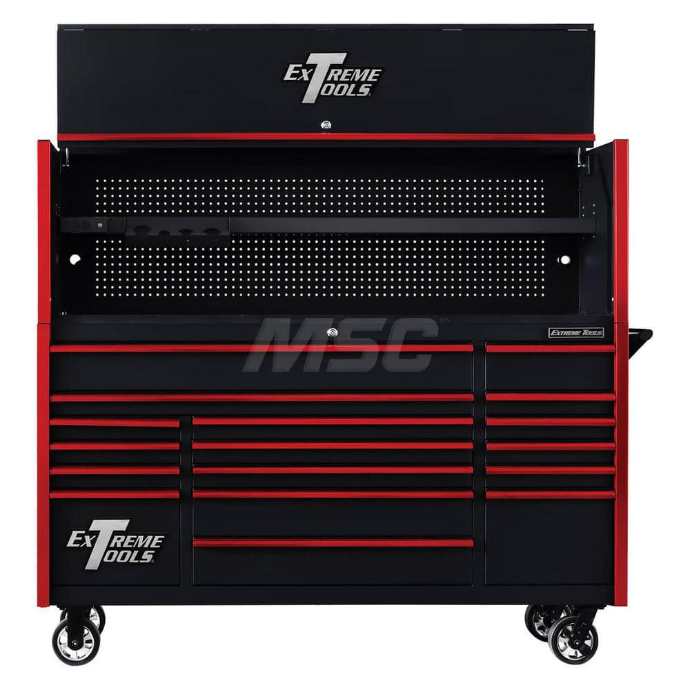 Tool Storage Combos & Systems, Type: Roller Cabinet with Hutch Combo , Drawers Range: 16 Drawers or More , Number of Pieces: 2.000  MPN:DX7218HRKR