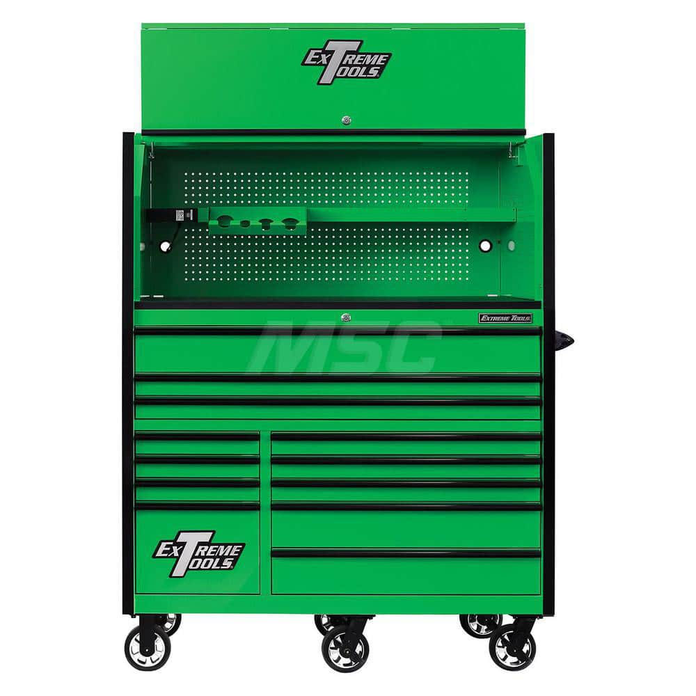 Tool Storage Combos & Systems, Type: Roller Cabinet with Hutch Combo , Drawers Range: 10 - 15 Drawers , Number of Pieces: 2.000 , Width Range: 48