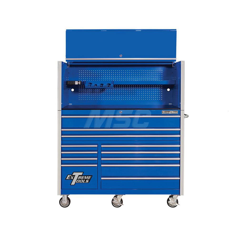 Tool Storage Combos & Systems, Type: Roller Cabinet with Hutch Combo , Drawers Range: 10 - 15 Drawers , Number of Pieces: 2.000 , Width Range: 48