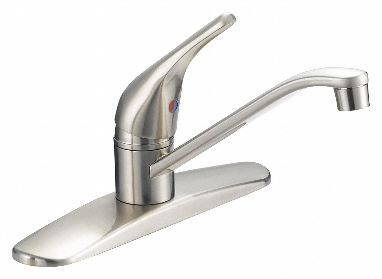 Straight Brushed Nickel EZ-FLO Metal MPN:10029LF