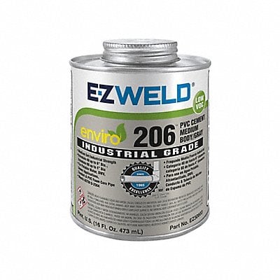 Pipe Cement 16 fl oz Gray MPN:EZ30603N