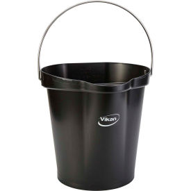 Vikan 56869 3 Gallon Bucket Black 56869