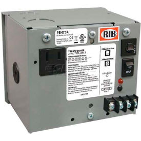 RIB® AC Power Supply PSH75A / Enclosed / Single / 75VA / 120 / 208 / 240 / 277 / 480-24VAC PSH75A