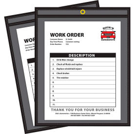 C-Line Products Shop Ticket Holders Stitched One Side Clear 8 1/2 x 11 25/BX 45911