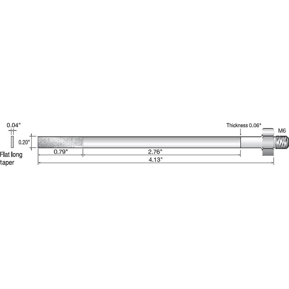 Rotary & Multi-Tool Accessories, Accessory Type: Electroplated Diamond File , For Use With: SHEENUS ZERO , Number Of Pieces: 1 , Features: Diamond  MPN:60231