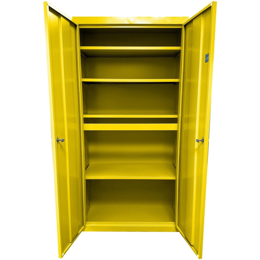 Storage Cabinets, Cabinet Type: Steel Storage Cabinet , Cabinet Material: Steel , Width (Inch): 24 , Depth (Inch): 18 , Cabinet Door Style: Flush  MPN:UA-241872-Y