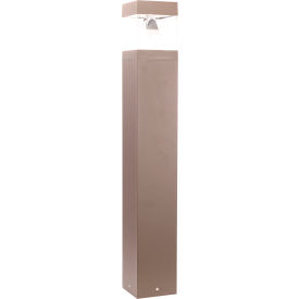 Sunlite® LED Commercial Square Bollard Outdoor Light Fixture 12/16/22W 2800 Lumens Bronze 87994-SU