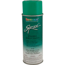 Spruce General Use Spray Paint 16 Oz. Gloss Bright Green 12 Cans/Case - 98-88 98-88