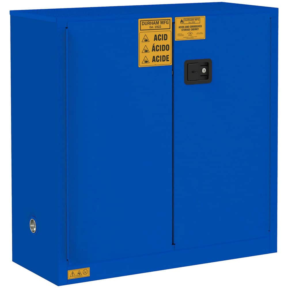 Storage Cabinets, Cabinet Type: Corrosive Storage Cabinet , Cabinet Material: Steel , Width (Inch): 43 , Depth (Inch): 18 , Cabinet Door Style: Standard  MPN:1030M-293T