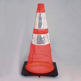 VizCon TrafFix Devices Quick Deploy Emergency Spring Cone 3 Lb Base Pack of 6 Q6N60-28R