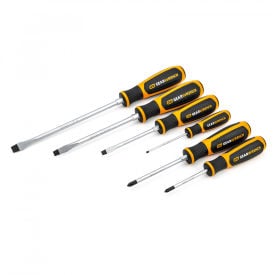 Gearwrench® 6 Piece Phillips®/Slotted Dual Material Screwdriver Set 80050H