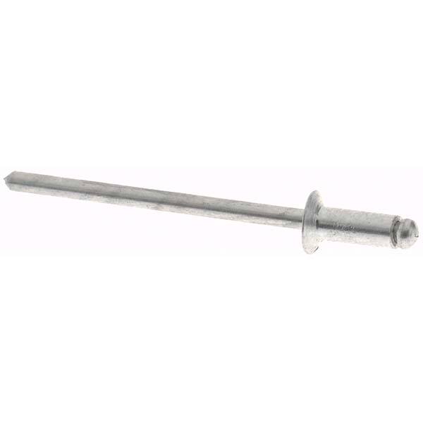 Open End Blind Rivet: Size 43, Countersunk Head, Aluminum Body, Aluminum Mandrel MPN:KP7859