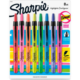 Sharpie® Accent Retractable Highlighter Narrow Chisel Tip Assorted Ink 8/Set 28101