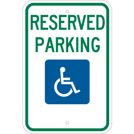 Brady® 103748 Handicap Reserved Parking Sign ADA Compliant Aluminum 12