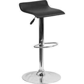 Flash Furniture Adjustable Height Barstool - Vinyl - Black 801-CONT-BK-GGDS-