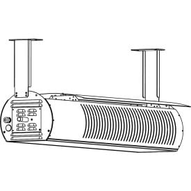 SunStar Ceiling Fixed Mount Bracket Kit for GLASS® Infrared Heaters - 10