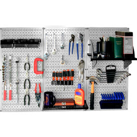 Wall Control Pegboard Standard Tool Storage Kit Gray/Black 48