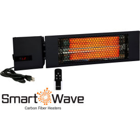 King Electric SmartWave Carbon Fiber Radiant Electric Heater 1500W 120V Black RK1215-RMT-PLG-BLK