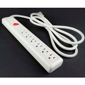 Wiremold Power Strip W/Lighted Switch 6 Outlets 15A 6' Cord P6*