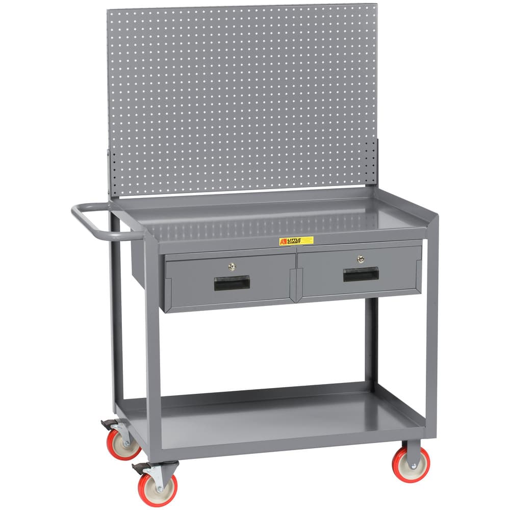 Mobile Work Benches, Bench Type: Mobile Workstation , Edge Type: Square , Depth (Inch): 24 , Leg Style: Fixed , Load Capacity (Lb. - 3 Decimals): 1200.000  MPN:MW-2436-5TL-2DR