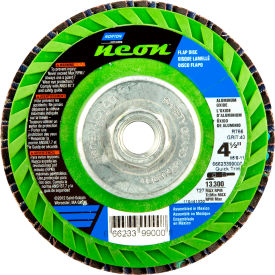 Norton 66623399002 Neon Plastic Flat Flap Disc T27 4-1/2