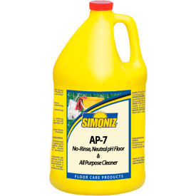 Simoniz® AP-7 Neutral pH Floor Cleaner Gallon Bottle 4 Bottles - P2666004 P2666004