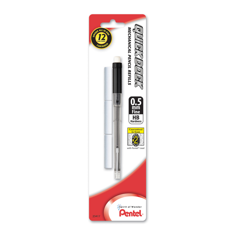 Pentel QuickDock Mechanical Pencil Refill, 0.5 mm (Min Order Qty 40) MPN:QDR5LE3BP