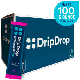 DripDrop® Electrolyte Hydration Powdered Drink Mix Berry 0.74 oz. 100 Sticks/Box 61407